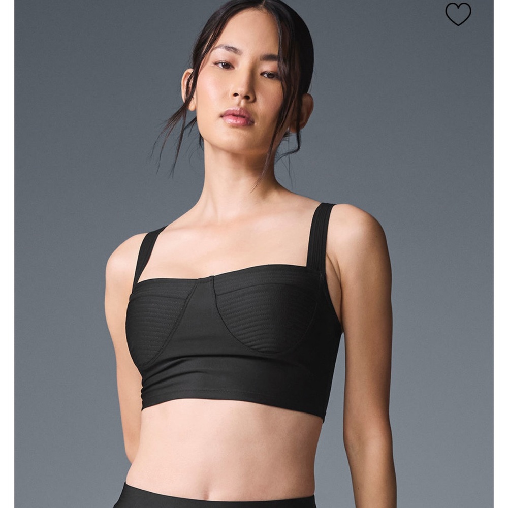 ALO Airlift Turn It Up Bra Tank - Black